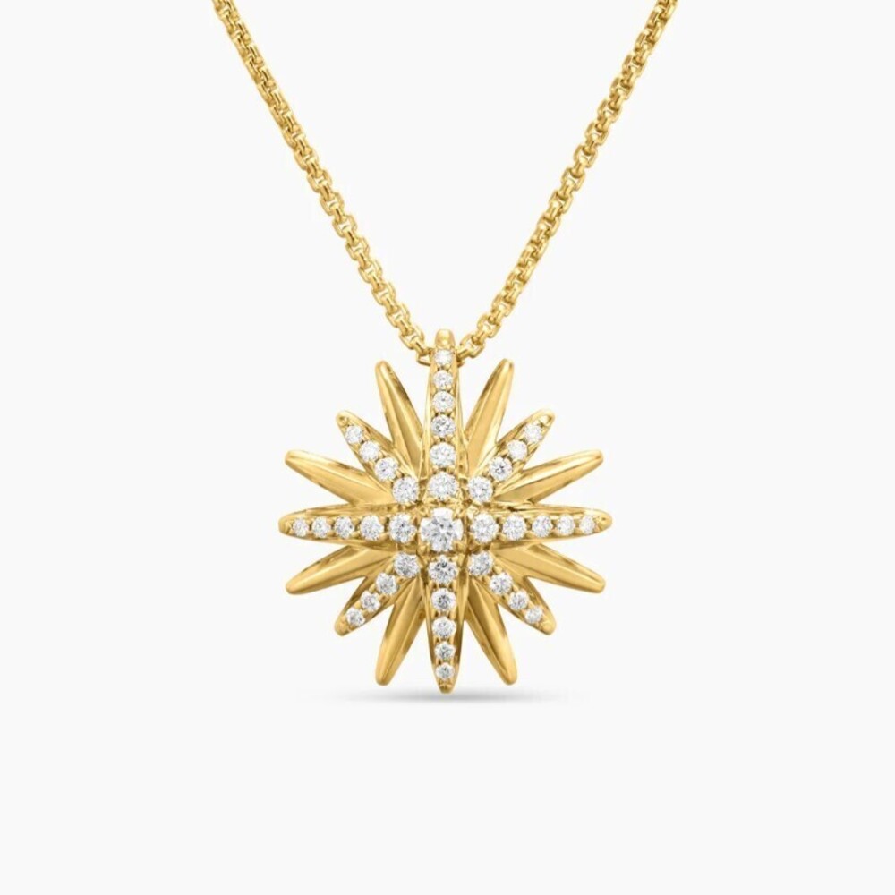David Yurman Gold Sunflower Necklace
